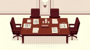 Formal hearing table setup &mdash; how to prepare for an HOA hearing
